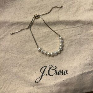 J crew pearl slider bracelet